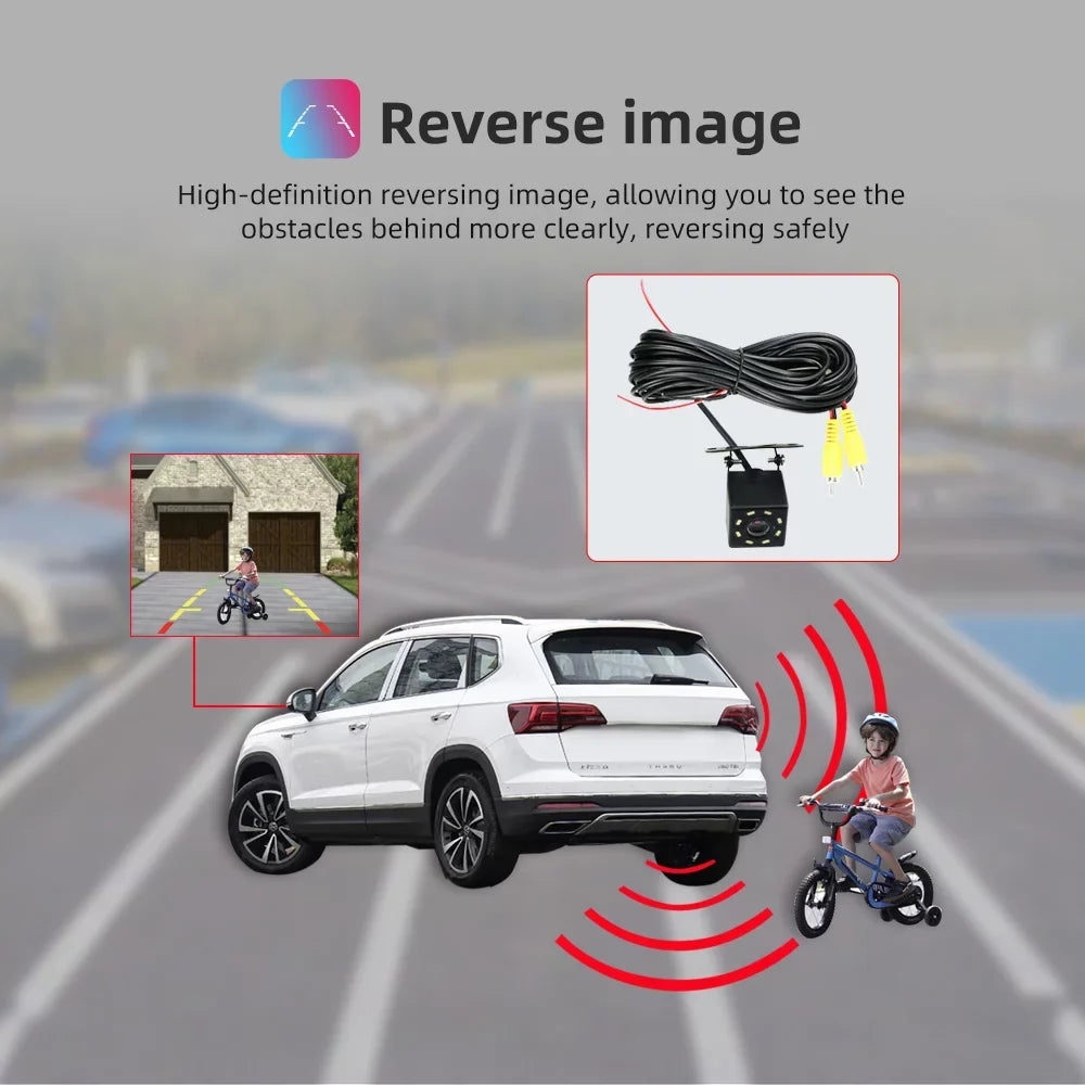 2011-2014 CarPlay Stereo Support Android Wireless Andriod Camera with Auto Toyota for Sienna JMANCE Backup Car 10
