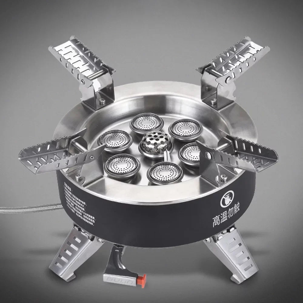 core Collapsible Stove, Camping Windproof Stove, Gas High Stove, Traveling Backpacking Fishing Dcenta Hiking 18000W Seven