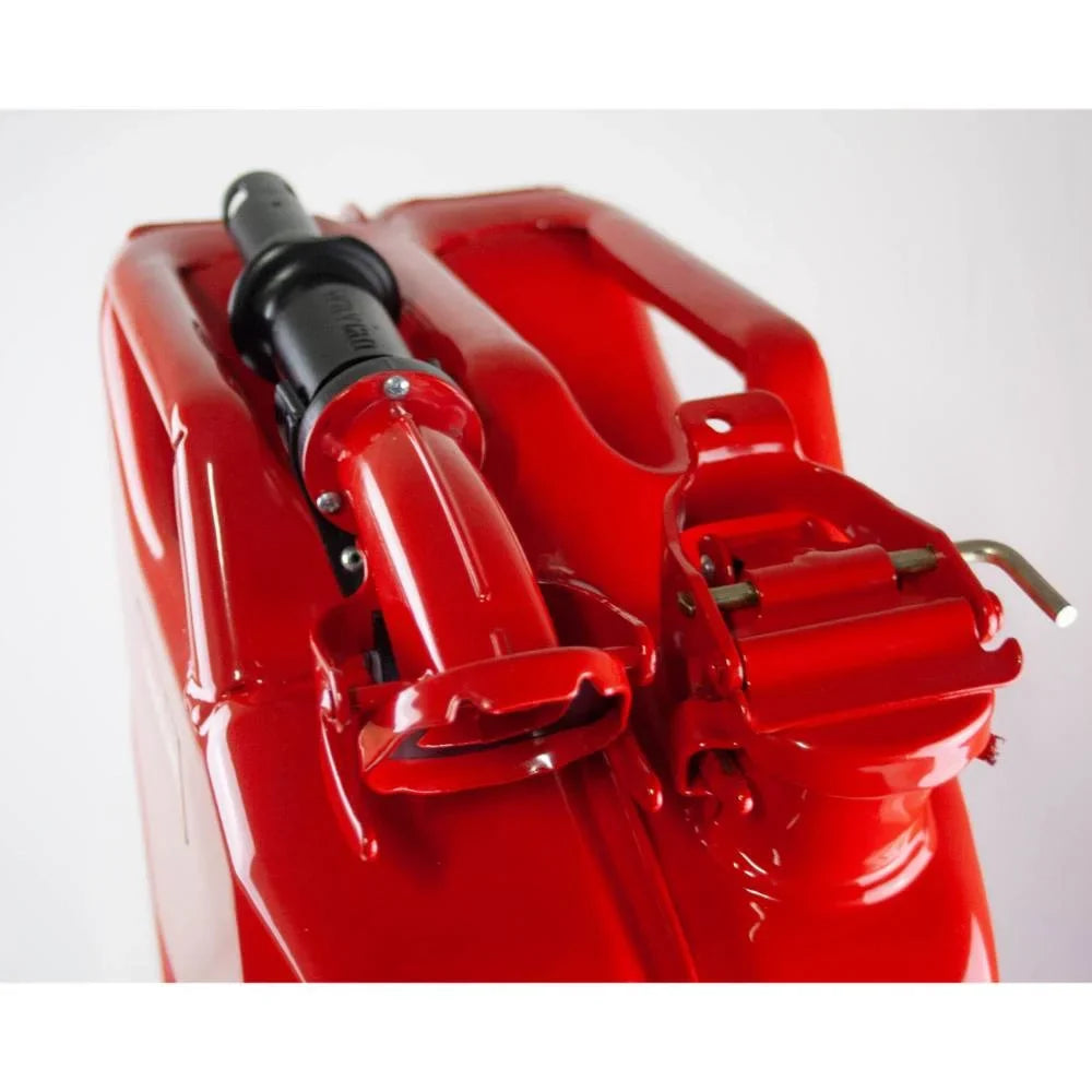 Authentic 20 Red USA Spout Can System, Liter JC0020RVS and Fuel Wavian NATO Jerry