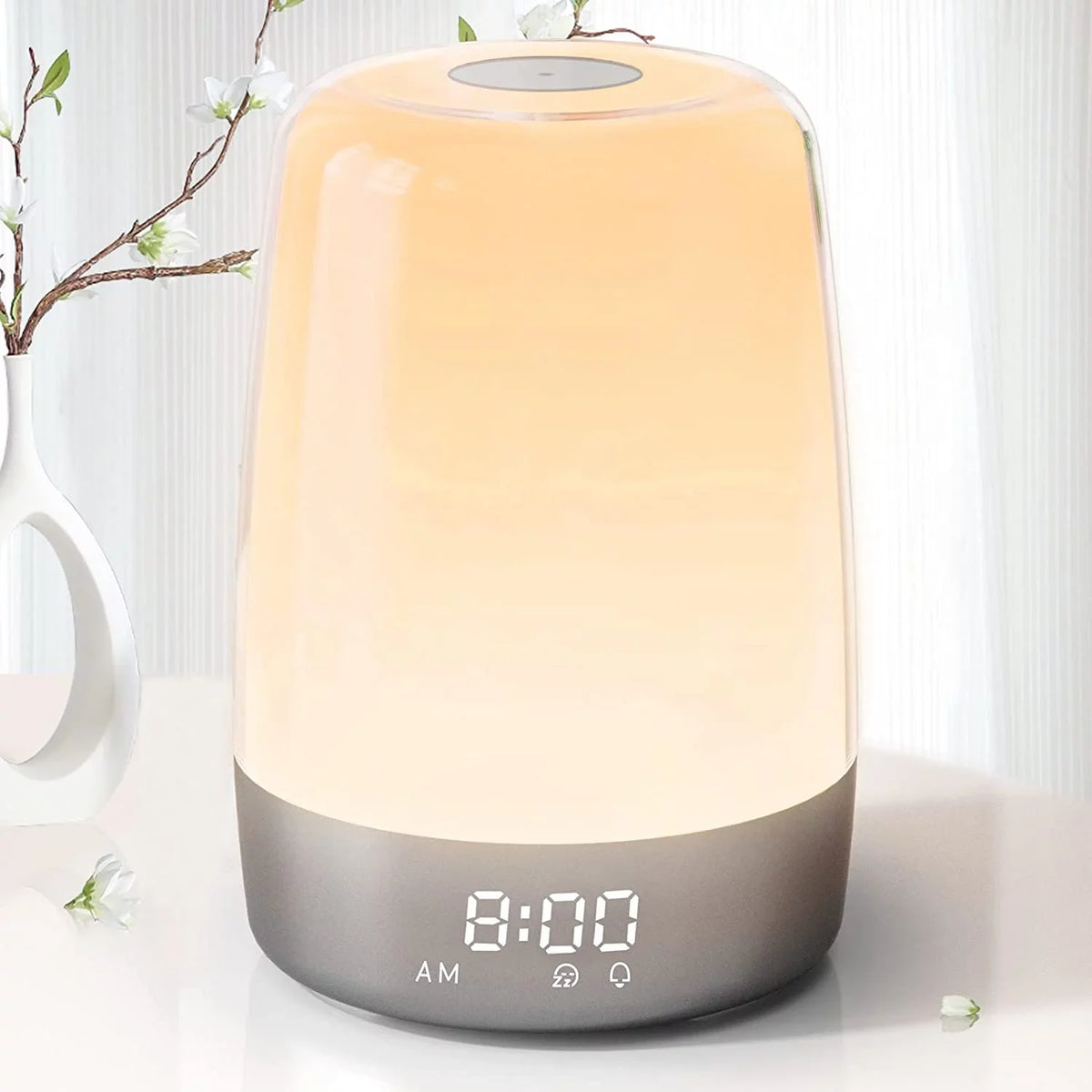 Kid Bedside Simulation Bedroom Lights, Wake Dimmable Timer Snooze Aid, Up Nursery for Light Lamp Sound Sleep Sleepers RGB Light Clock 7 Alarms, Night Heavy Alarm Sun Sunrise 7 Natural Adults,