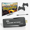 Games for Wireless Retro 4K Retro Classic and Video Emulators,Plug Preloaded Console Stick HD Port,2 Gamepads(64G) Game Play S2 Stick - Support Games,9 12000+ TV,Nostalgia Emulator