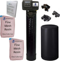 Whole Resin,1" Pro cubic Fine Tanks Mesh Iron Connection, Black 2 64k Foot with liquid and Plastic MNPT Softener Home AFWFilters