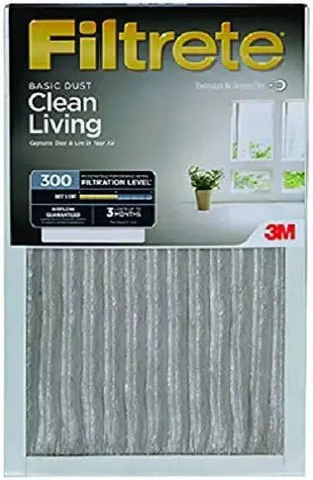 Months, Basic 3 Filter, &amp; Lint Pleated Reduction Dust 14x24x1-In. Air