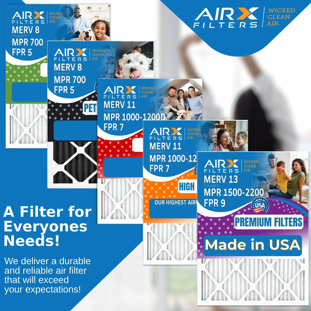 Conditioner 5 FPR Filter Comparable FILTERS WICKED 700 MPR MERV 12x12x1 12x12x1 8 AIRX AIR. Filters Furnace Filter 6 HVAC AC & Air Made to by Electrostatic USA CLEAN Premium Air Pleated Pack