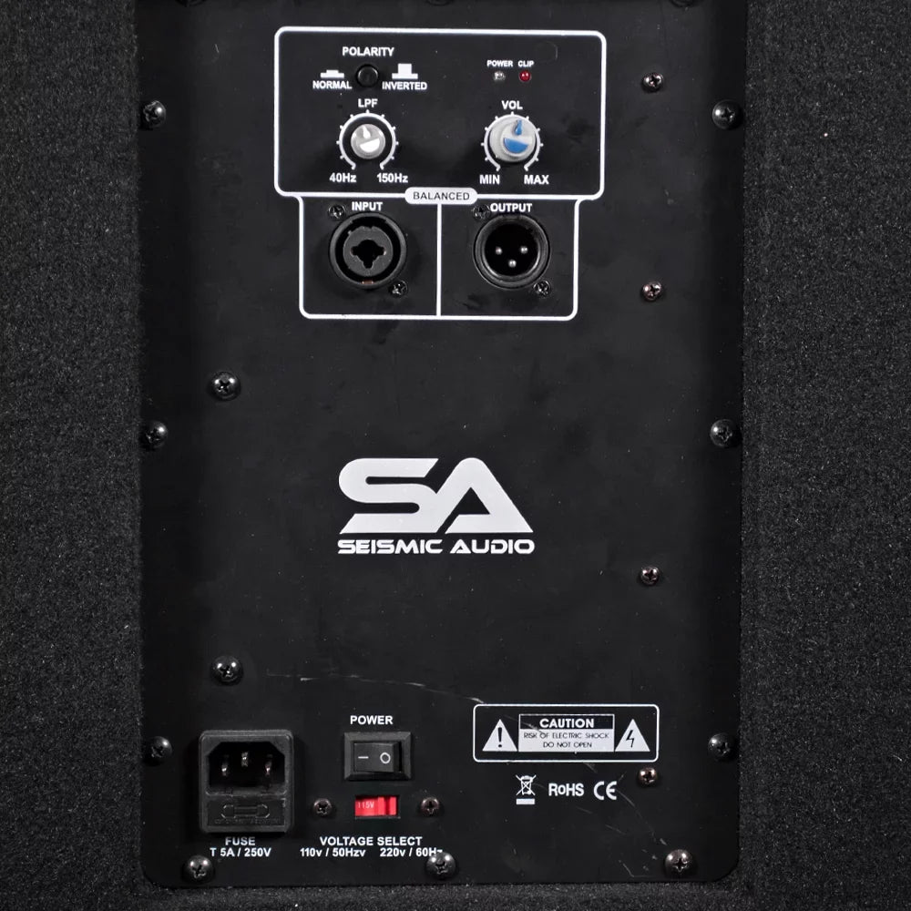 Cabinet 10" Audio Audio PRO - Band Seismic DJ Really-Mini-Tremor Pro Powered 500W Speaker New Audio Subwoofer PA