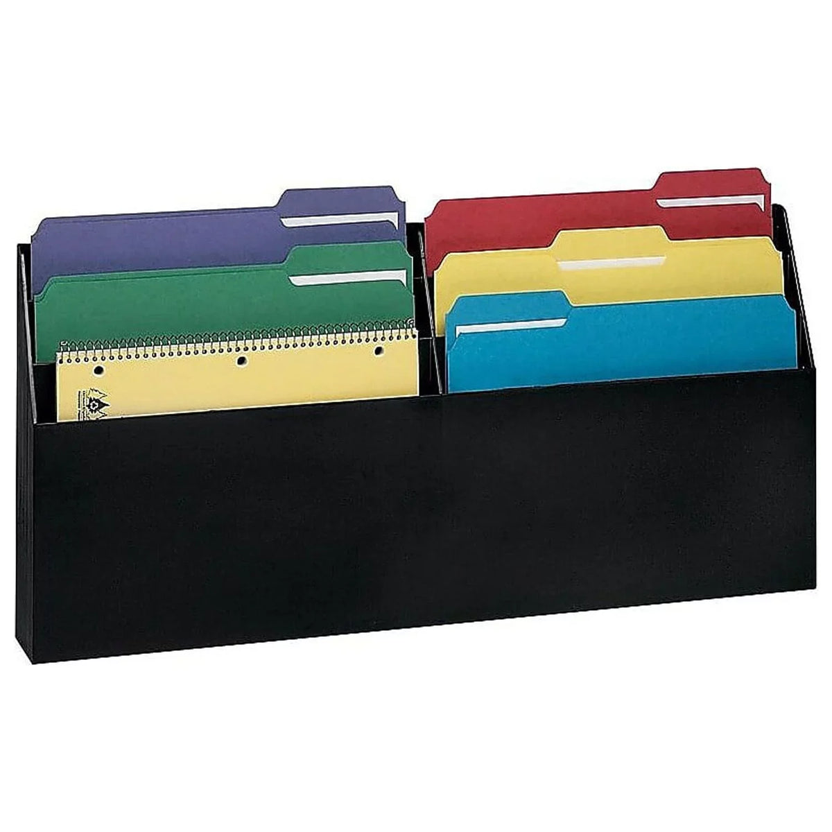 Rubbermaid x 5/8 x Organizer, Six-Pocket 96060ROS 24 1/2, 3/4 Black Optimizers 11 2
