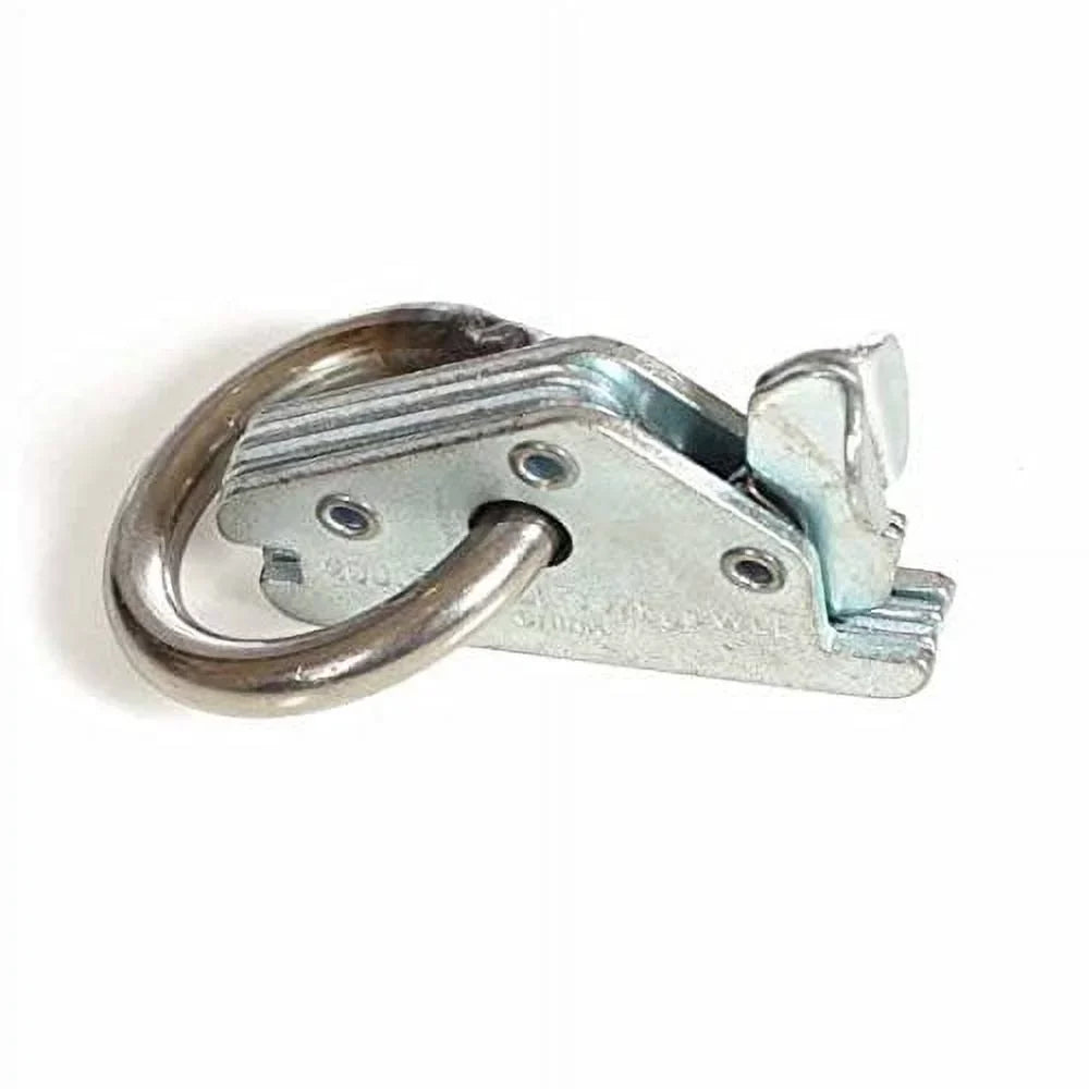 Loads Spring Steel Fitting Duty Cargo O in Mall Track Heavy Trailer, TieDown ETrack DC Tie Anchors Pickup Truck, w/ Tie-Down to Van, E Cargo O-Rings, Down Ring 10-Pack System E-Track Attachments,