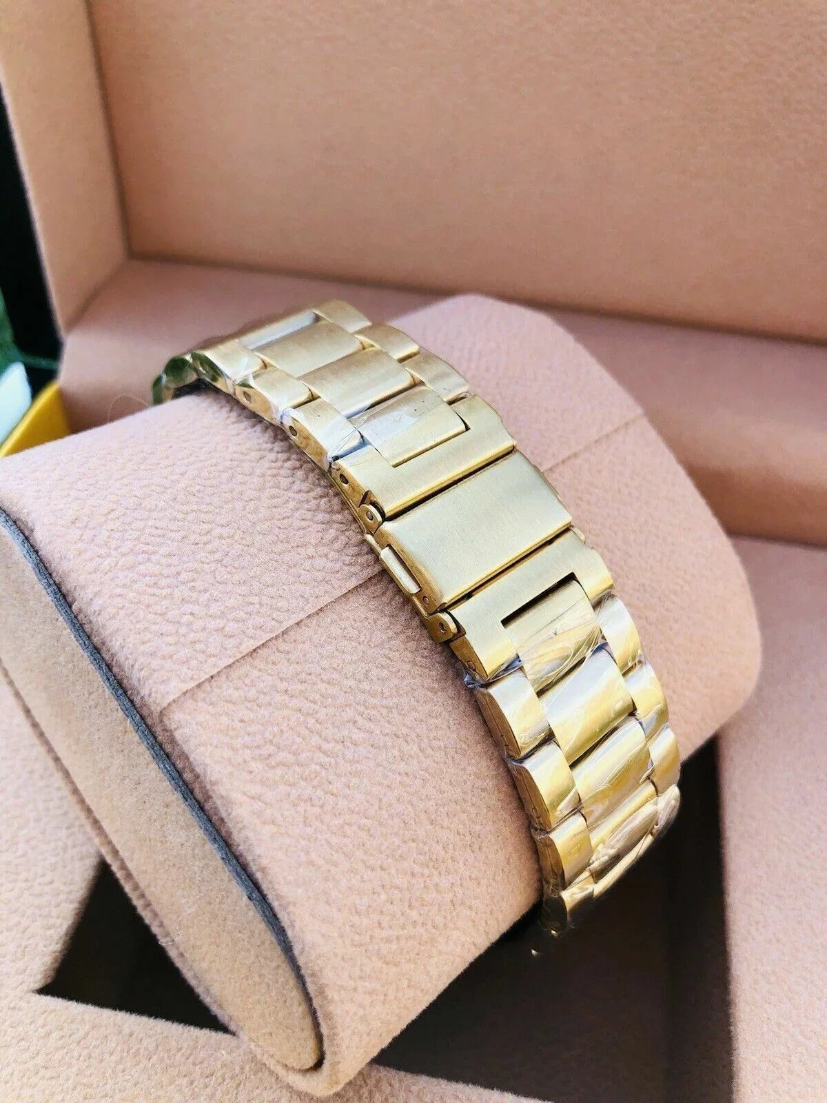 LTE Band Bezel 4 Gold Plated Watch Gray Gold 46mm Gold Custom 24k Galaxy