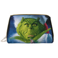 The Travel Purse Portable Toiletry Bag Bag Christmas Cosmetic Gift Organizer Grinch Storage Makeup Pouch Leather