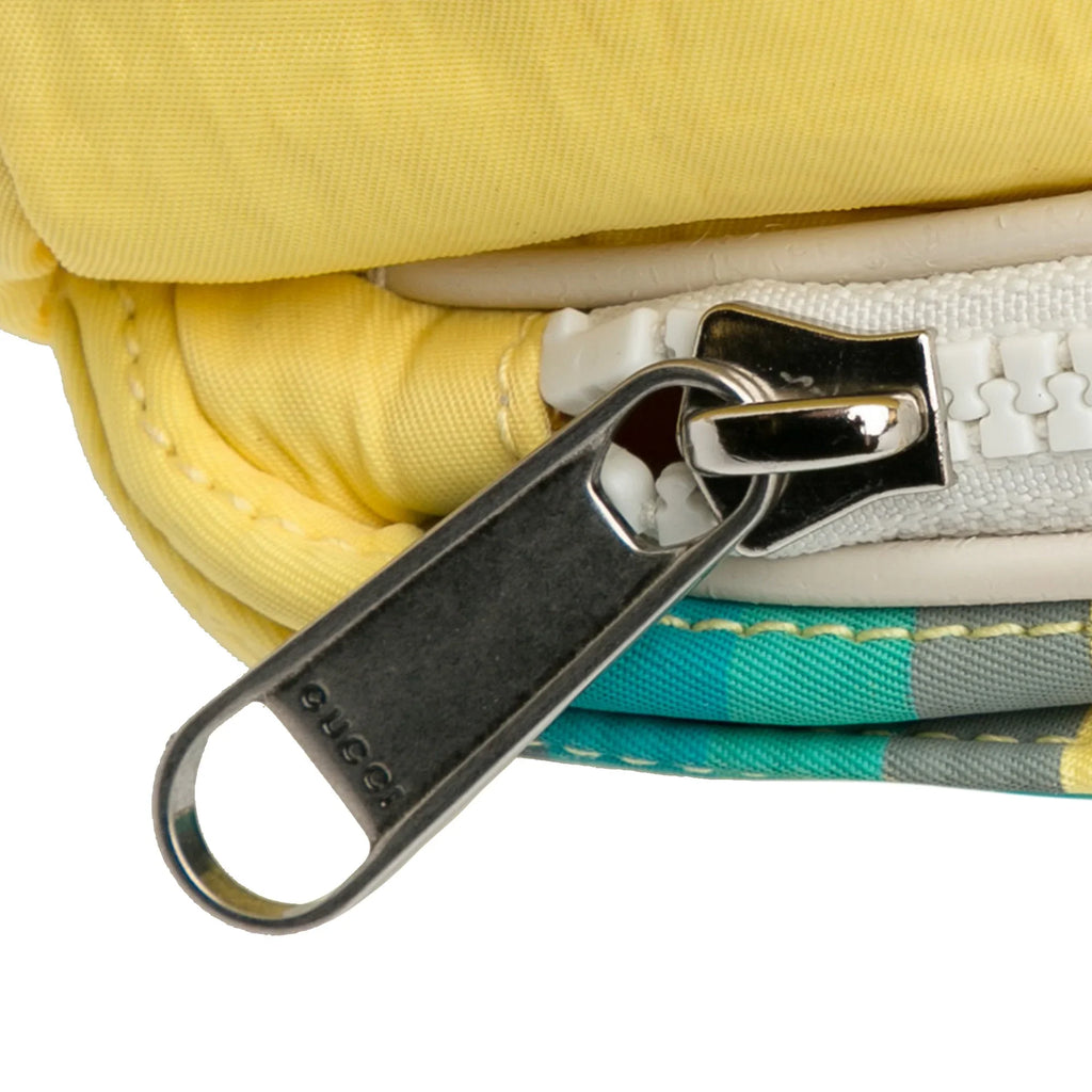 Yellow Belt (New Bag Defects) Unisex For Pre-Owned Love Fabric Authenticated with Nylon Blind