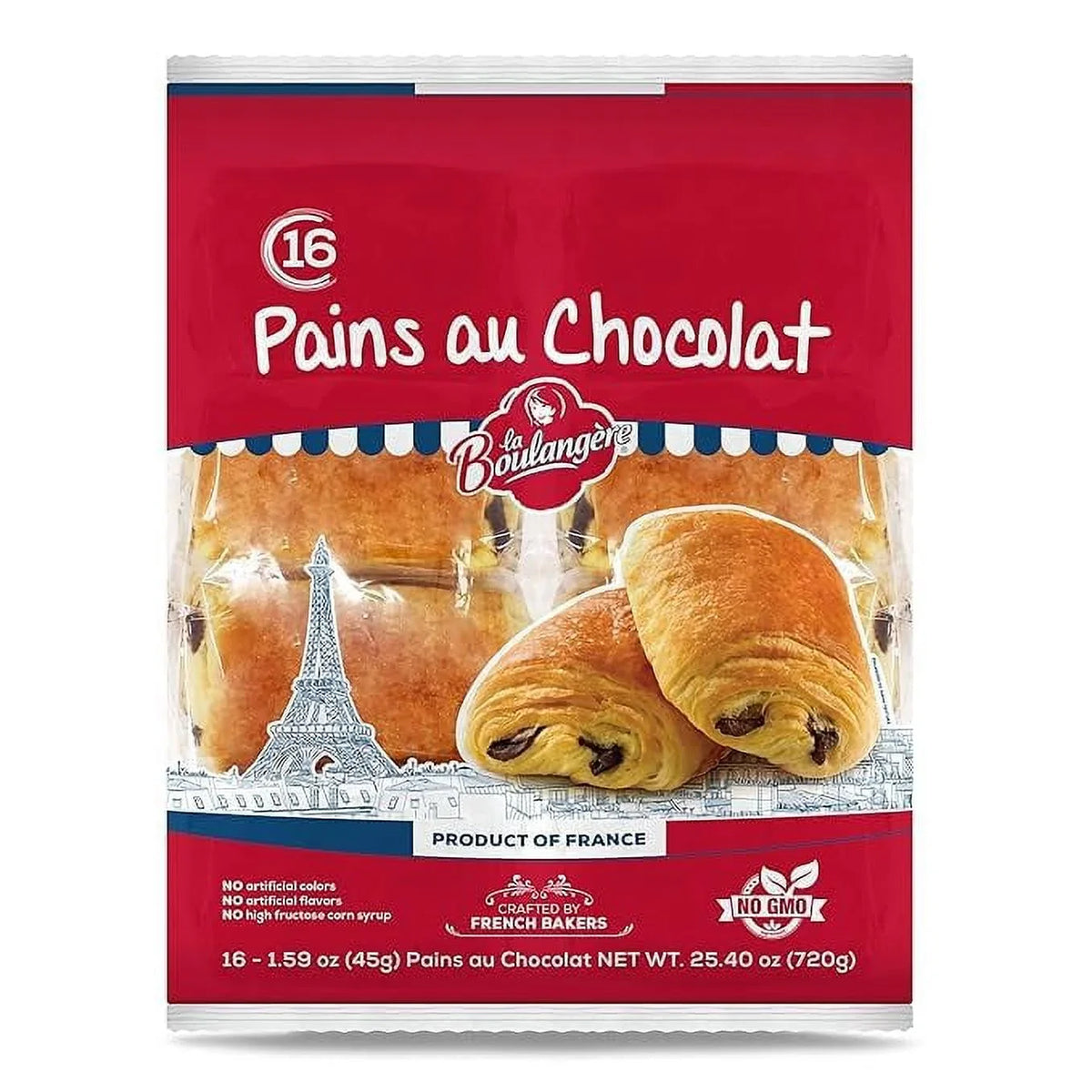 Chocolat, Boulangere Croissants, Individually 16-Count 1) Of Wrapped, Pains La Chocolate (Pack