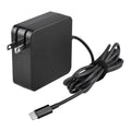 Charger PSU K-MAINS USB-C for Latitude 2-in-1 AC 7285 Power 7390 Cord Replacement Adapter 65W