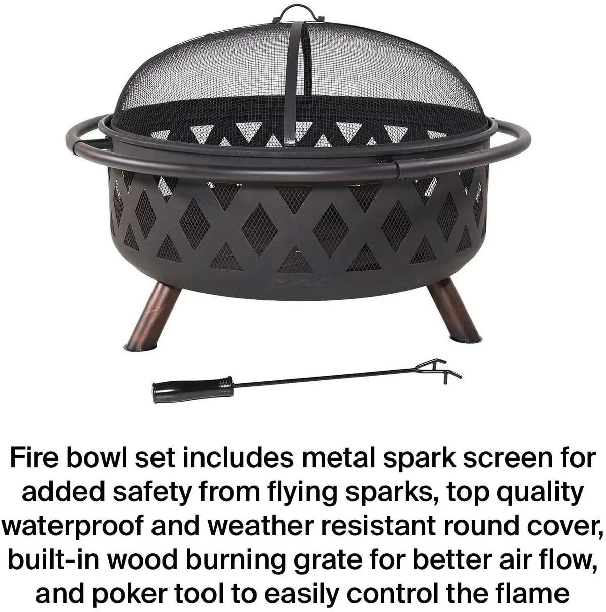 And Campfire Pit Portable Burning Pit exterior Wood Grill Fire Ambrose