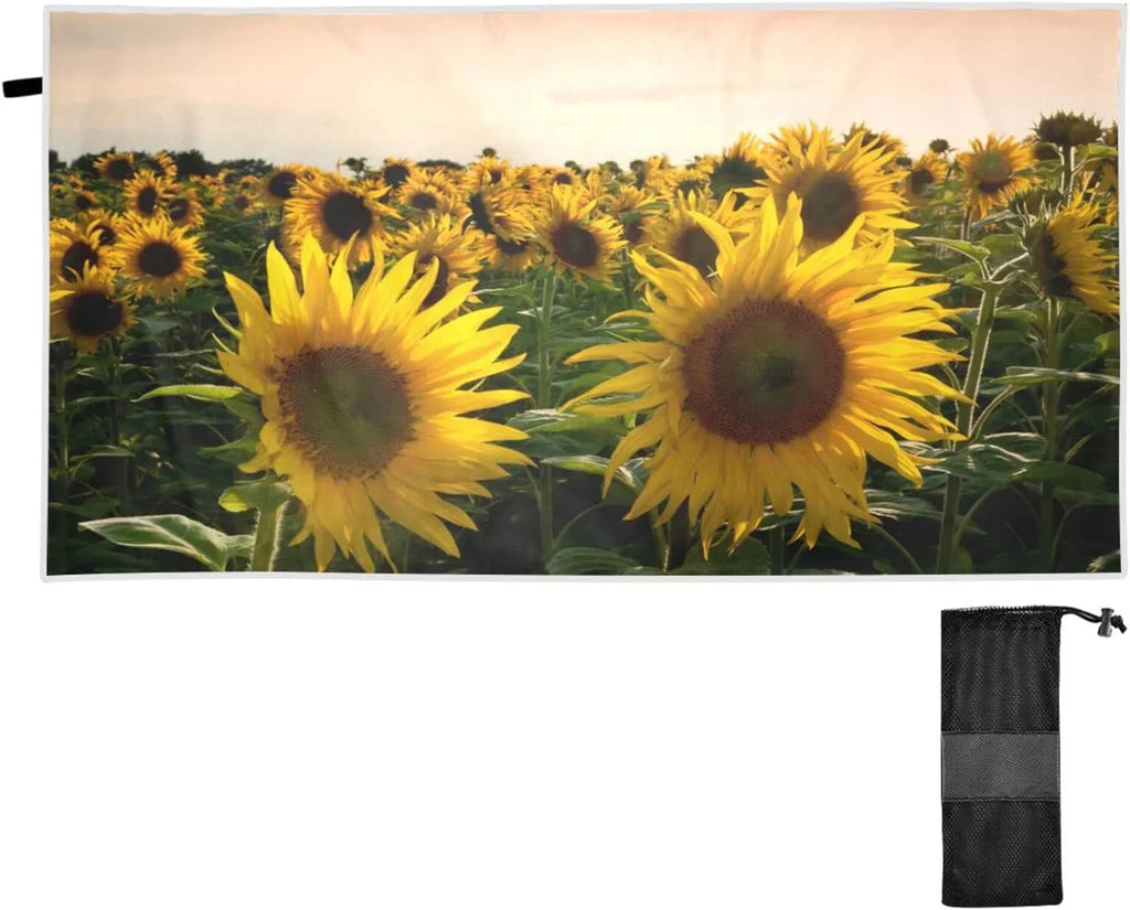 Sunflower Oversized Towel Compact Travel Bestwell Super Absorbent Field Towels Camping Holiday（363） - Beach Lightweight Swimming Towel - Dry Quick for
