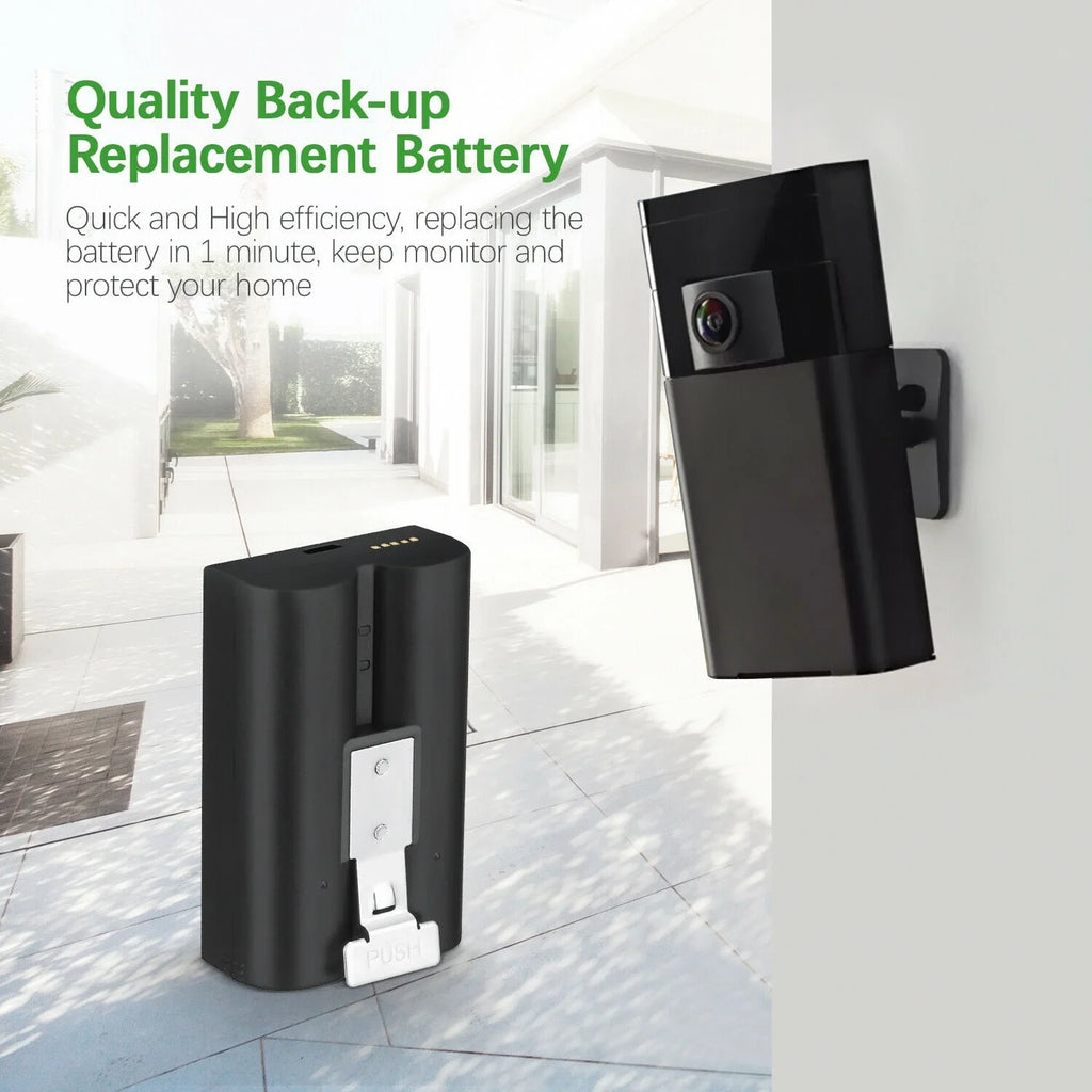 Camera, 6040mAh Spotlight EBL Doorbell Batteries Battery with 2/3/3 Backup Compatible 3.65V Doorbell Cam, 5-Pack Doorbell Video Up for Stick Replacement Plus/4, Rechargeable Cam, Ring Ring