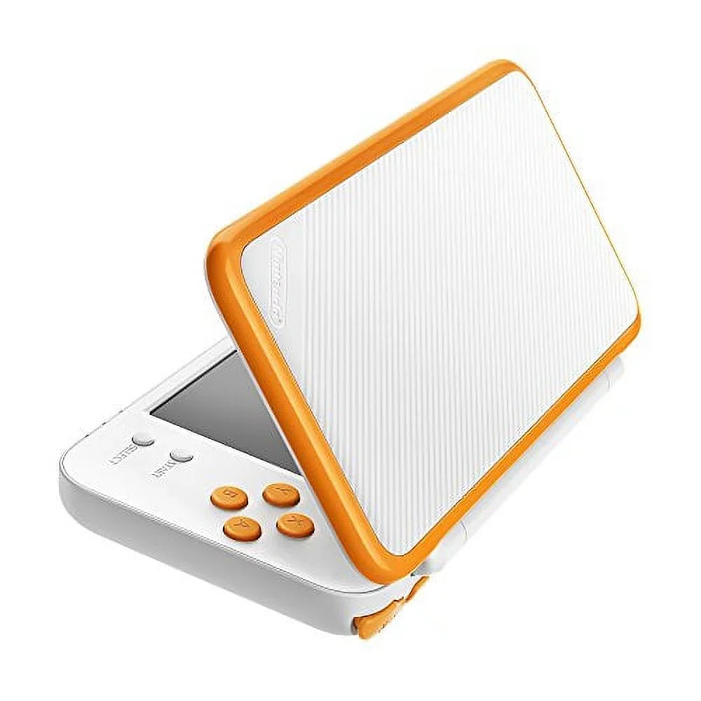 2DS (Refurbished) Nintendo New w/ Stylus Gaming XL Orange Charger SD Restored Card Console and White
