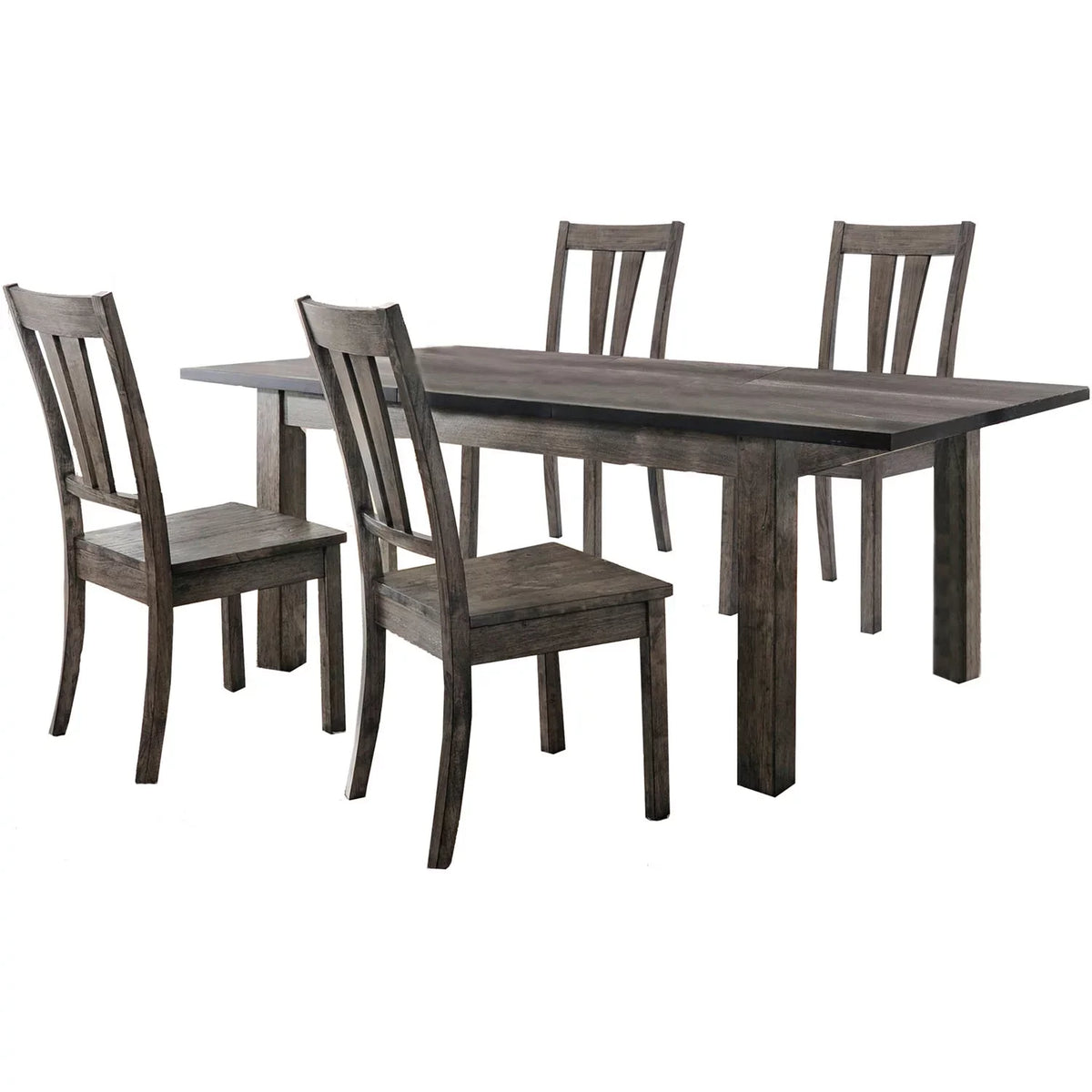 Set 5-Piece Dining Wooden Drexel Four with Cambridge Chairs