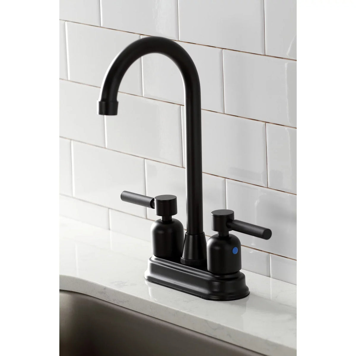 KB8490DL Black Faucet, Concord Bar Brass Kingston Matte