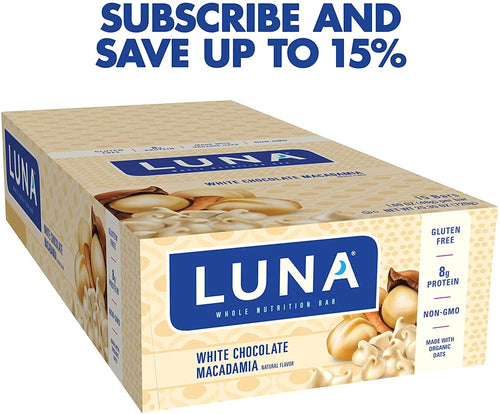 '- - - (1.69 Macadamia Ounce Chocolate Bars Snack Flavor BAR Count) Gluten Free 15 Bars, LUNA White