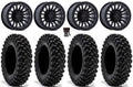 15" Bk Ranger Rincon Warrior Bdlk Tires RZR Wheels XT Sportsman Fuel 35"
