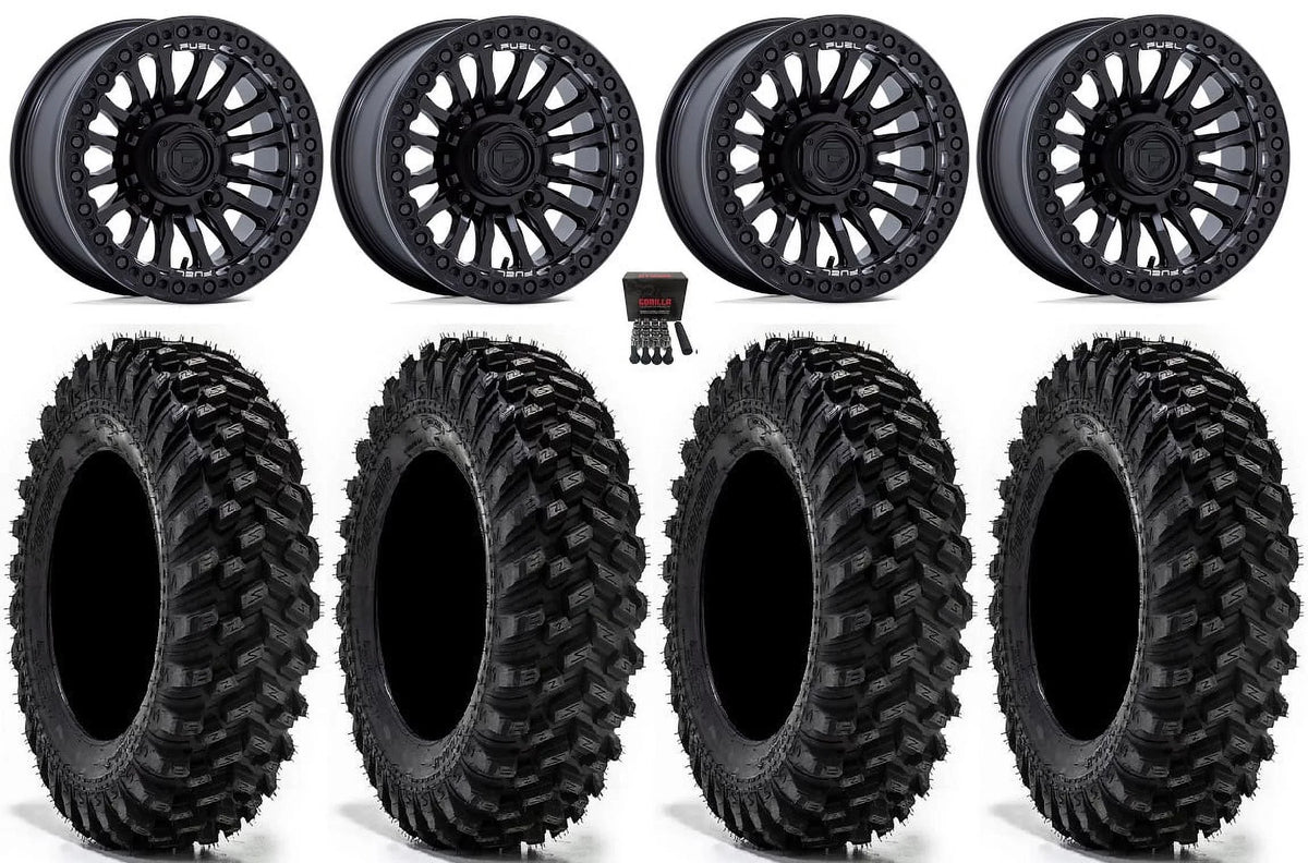 15" Bk Ranger Rincon Warrior Bdlk Tires RZR Wheels XT Sportsman Fuel 35"