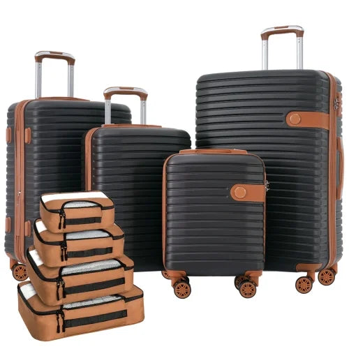 for Luggage Cubes, TSA Lightweight Expandable with Suitcase Set Travel Women 4 Set, Luggage Wheels Hard Spinner Lock, Men Shell ABS Packing Piece 4