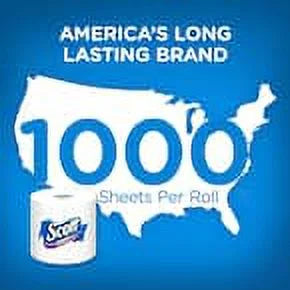 Tissue 12 Pack) 12 Per Rolls (1000-Sheet Rolls) Toilet of (4-Pack White