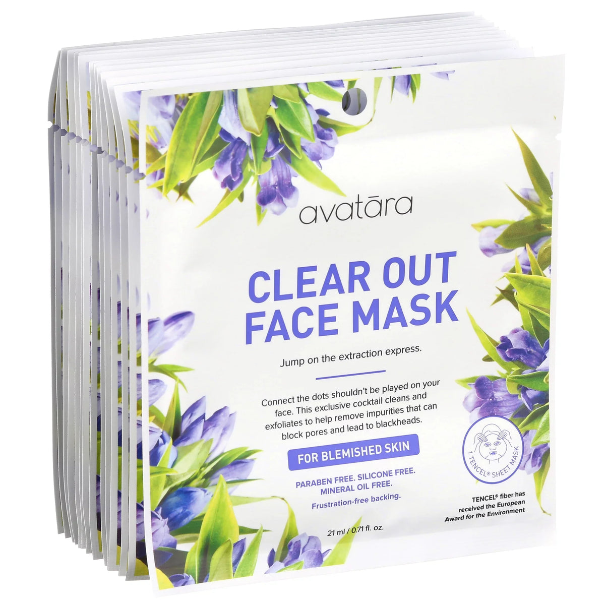 Clear Pack Multi Face Out Mask