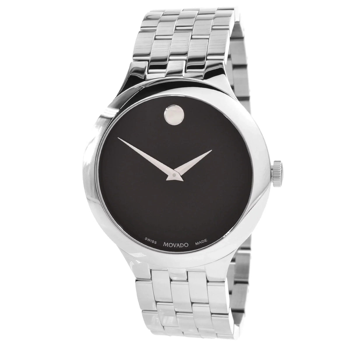 Veturi Movado 0607415 Tone Black Silver Case Dial Watch Unisex