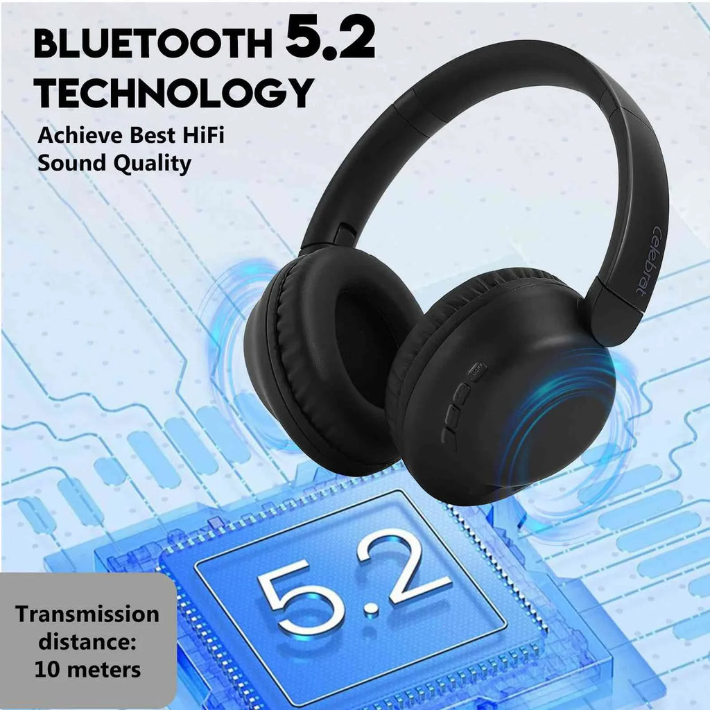 OnePlus Comfort Over High Wireless Resolution UX35 Phone 3T UrbanX with Bluetooth Headphones Deep The for Bass, Support Mic Superior Earphones Ear Stereo Call with Audio,