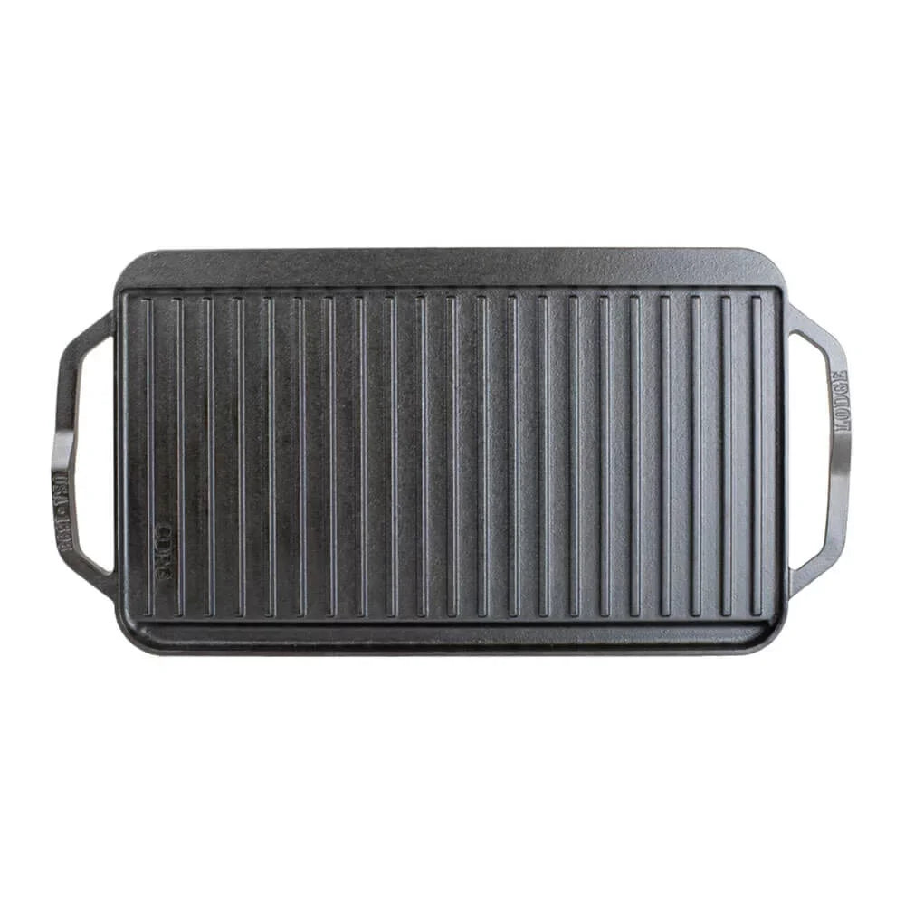 Double - Cast or Lodge Fire Open Reversible Iron Grill, Stovetop, Collection Cast Oven, Iron Iron Cast Chef & - Burner Handles for Flat Griddle Skillet Grill/Griddle Grill with