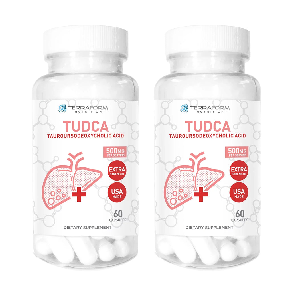 Capsules (2 - 500mg - - Help 120 (Tauroursodeoxycholic Acid) Health Pack) Supports Liver TUDCA