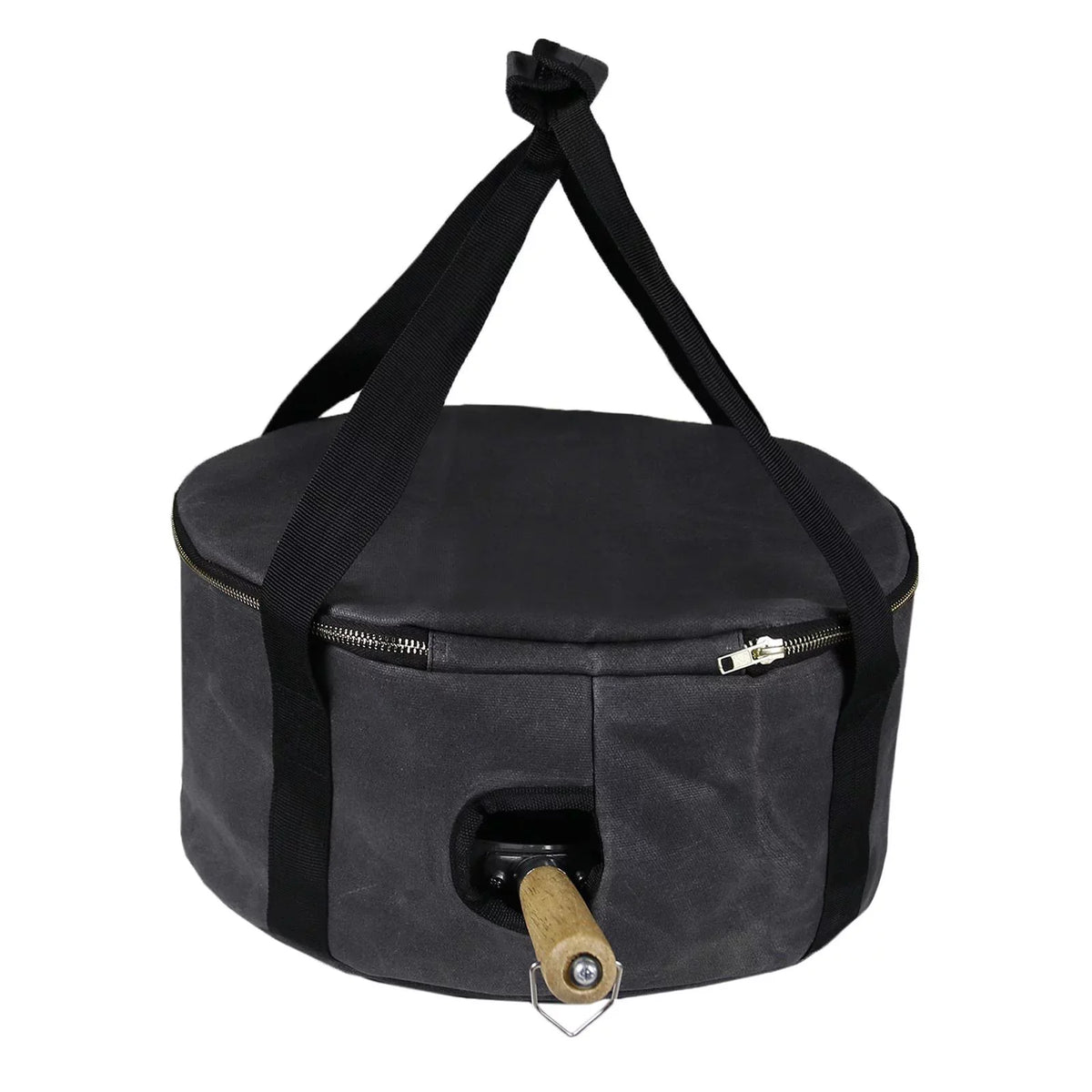 ,Fishing Accessories Cookware for 12" Container Bag ,exterior Handbag Multipurpose Dutch Durable Bag Activities Oven Gray Carry Camping - Storage BBQ
