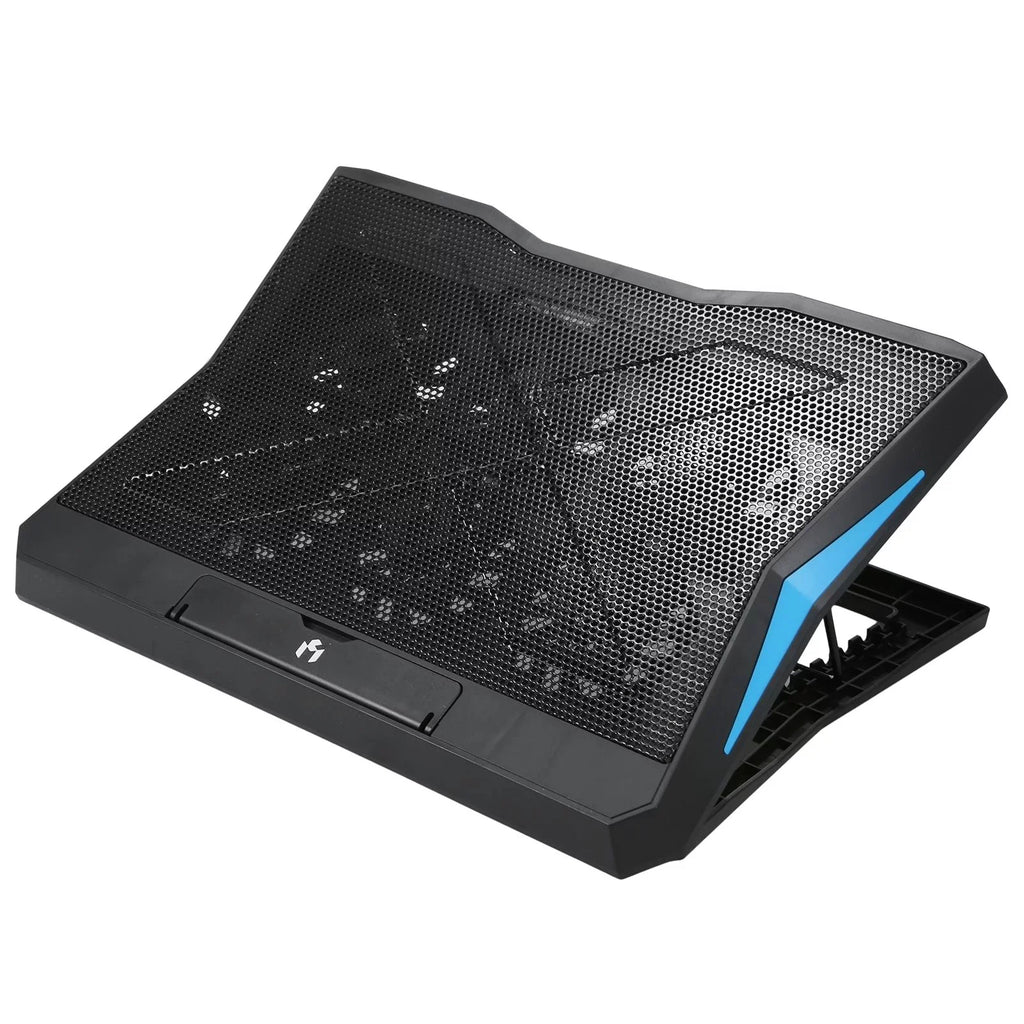6 Cooling Foldable Adjustable Stand Low Height with Noise Operation and Fans, Laptop