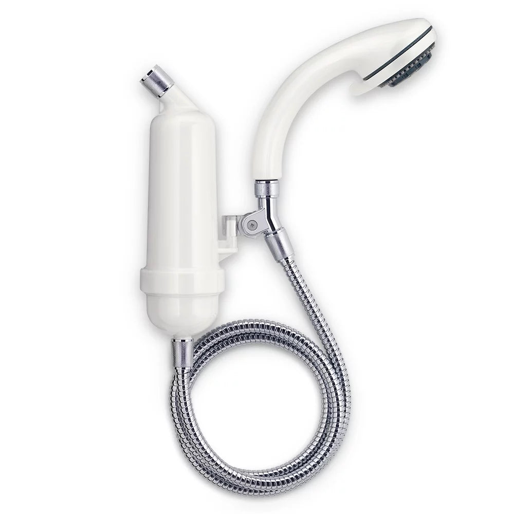 Shower WaterChef Spray SF-7C Deluxe with Wand ThermalGuard (White) and Filter System Advanced Premium