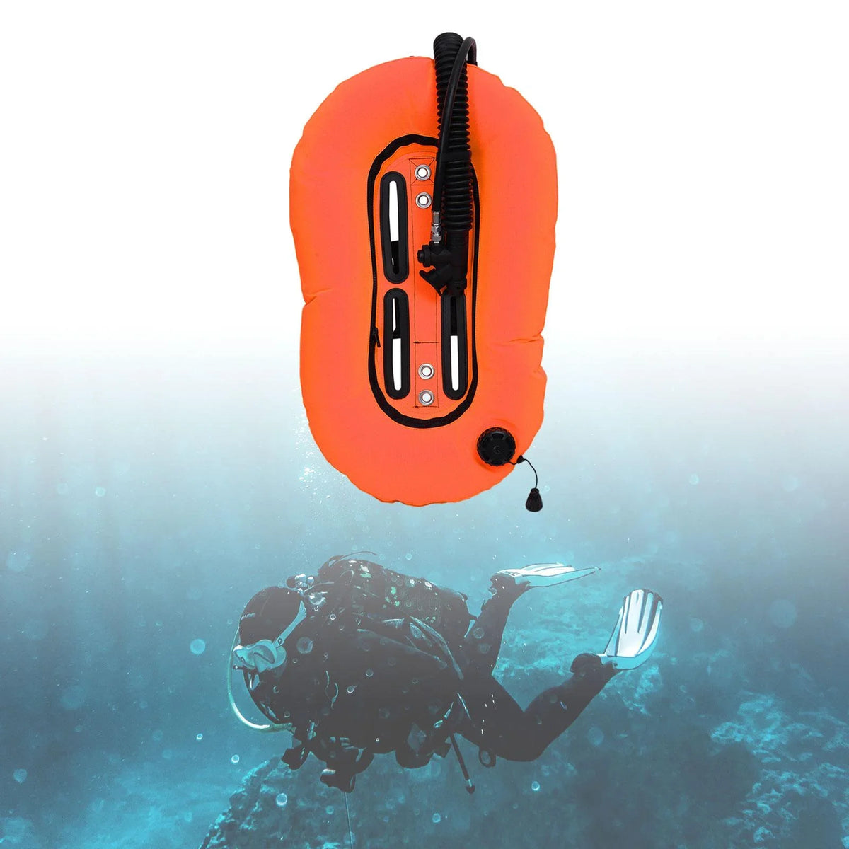 harayaa Donut Set Diving Scuba Diving Snorkeling Freediving Wing Orange for BCD Tank Single