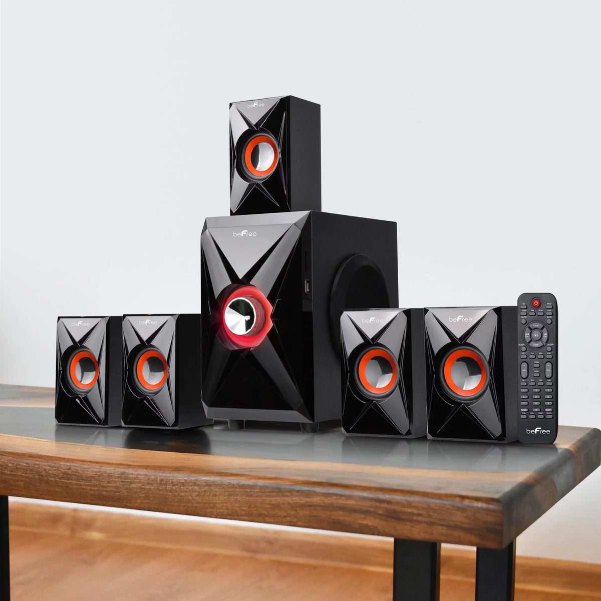 beFree Speaker Channel Surround 5.1 System Orange in Sound Bluetooth Sound