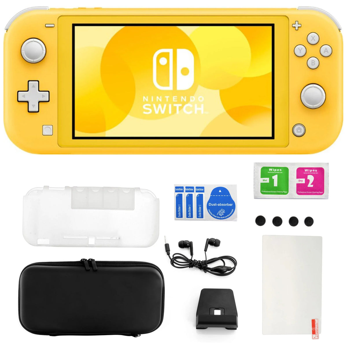 with Switch Lite Nintendo 1 in Accessories 11 in Yellow Kit
