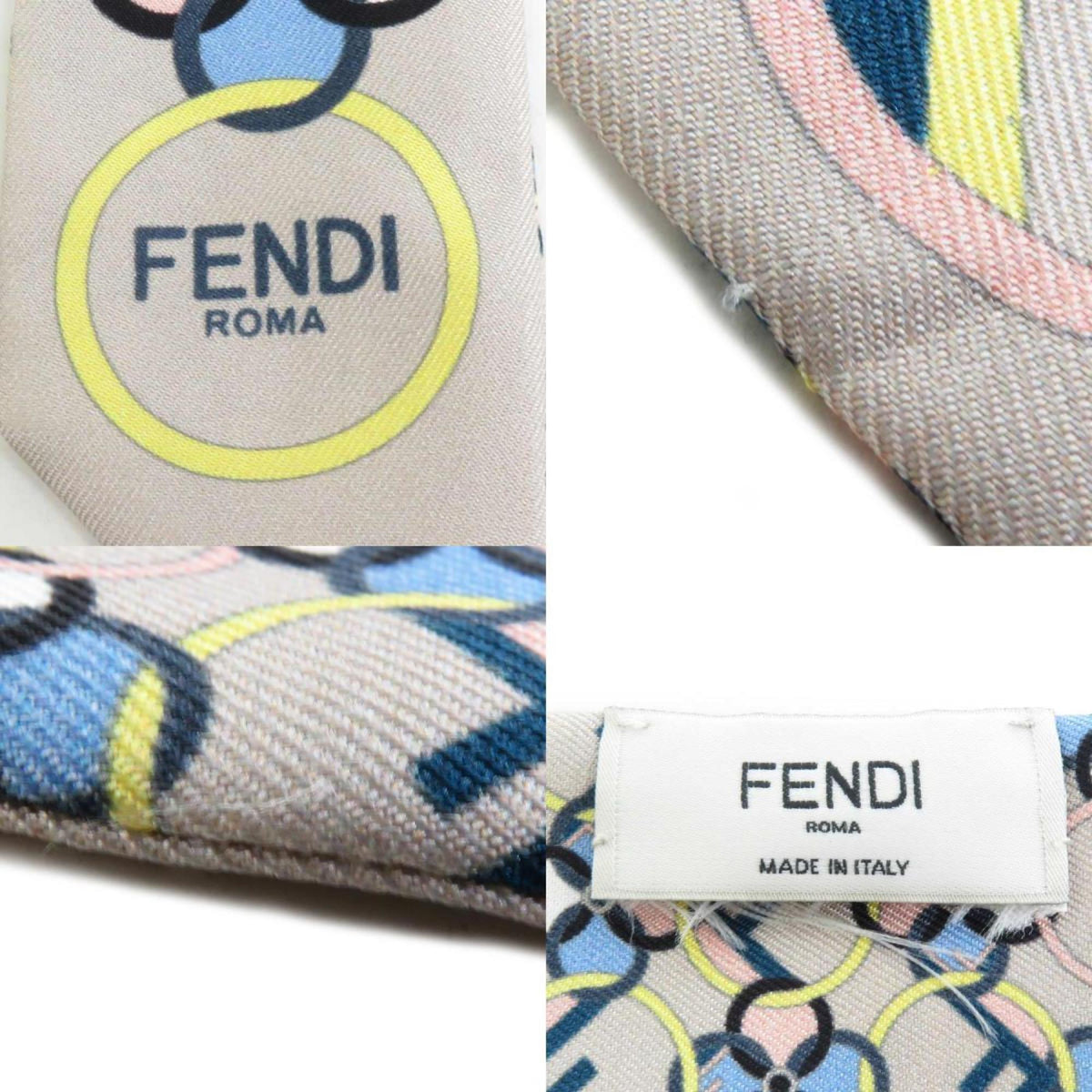 FENDI Scarf Multicolor Women's Pre-Owned Silk e58552f (Good) Muffler