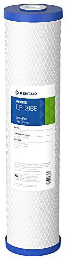 Block Pentek 5 Carbon 20" Filter 4-5/8", EP-20BB x Microns Cartridge,