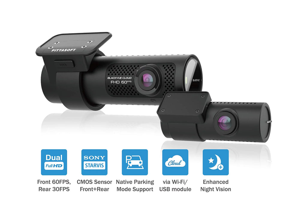 Dashcam Cloud Image GPS, Full | Back-Illuminated DR750X-2CH Optional 64GB Dual Parking HD Monitor Mode | Voltage LTE via Sensor STARVIS | Built-in Wi-Fi, LTE Plus Module | BlackVue