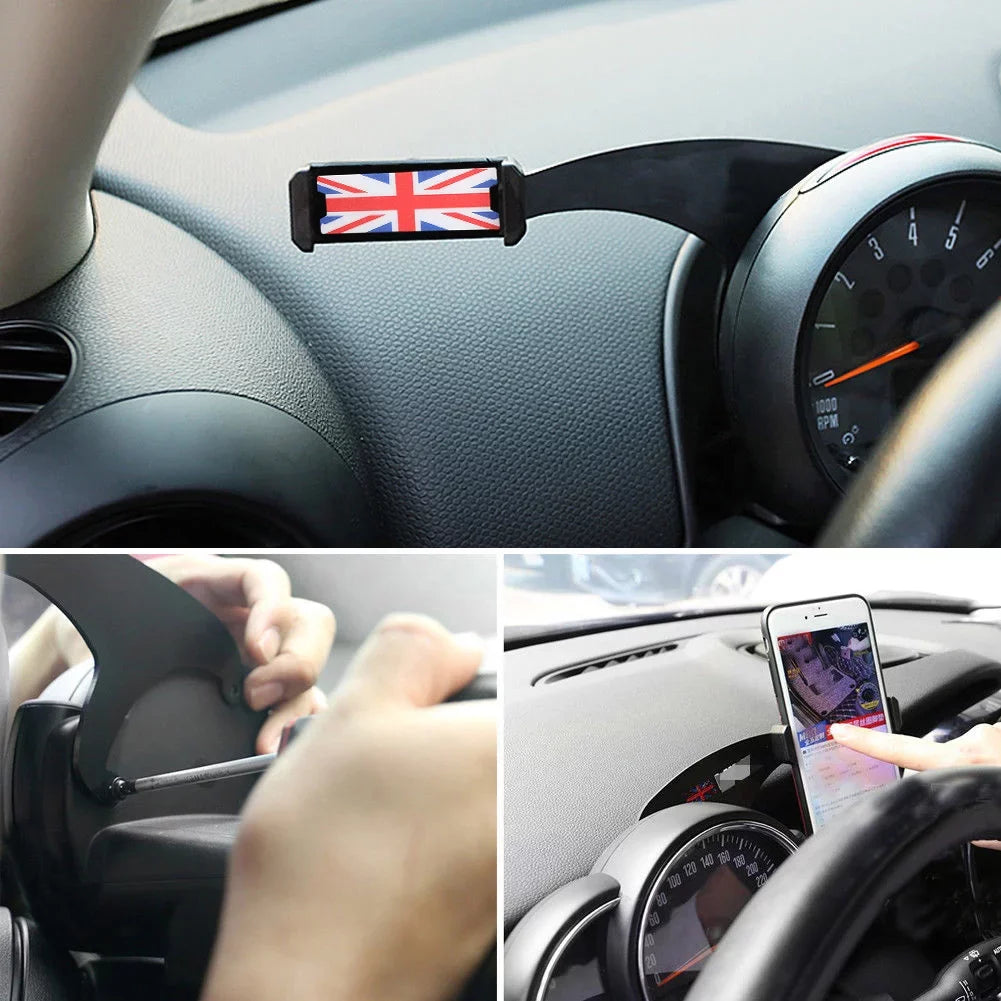 For Holder Mount Stand Cradle Car Mini F54 360°Rotation Phone Cooper F56 F55 RD