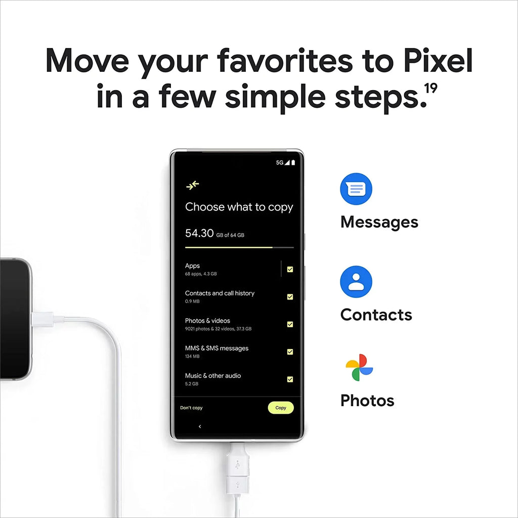 128GB like Pixel Verizon 6 White) Google Cellphone- (Cloudy Pro New
