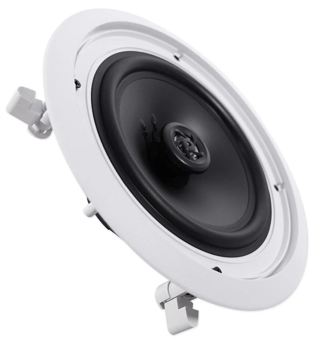 Rockville Home 8" (8) Ceiling Speaker w/ System Receiver Speakers+4-Zone 4-Room