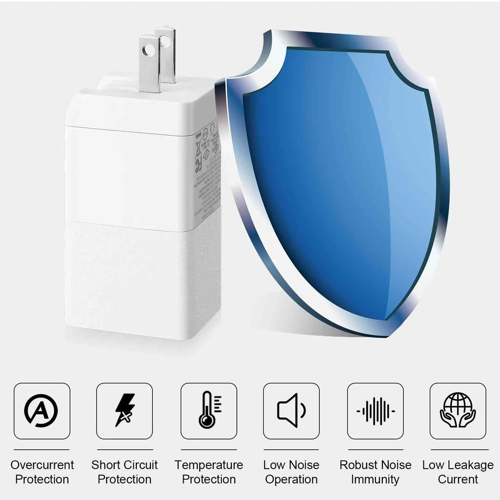 3 Charger USB & Fast Travel Ports Z3v/Z3/Z3 Compact/Z2 USB-C LTE/Z2 Tablet Compatible Tablet MacBook High-Speed Dual with UrbanX Galaxy, iPhone, Pixel, Wi-Fi, Google Charging 65W with Xperia