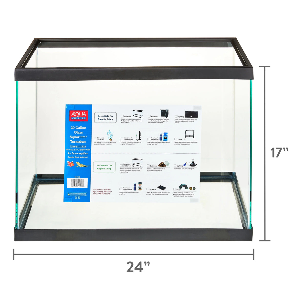 Culture Gallon Aqua 20 Aquarium/Terrarium