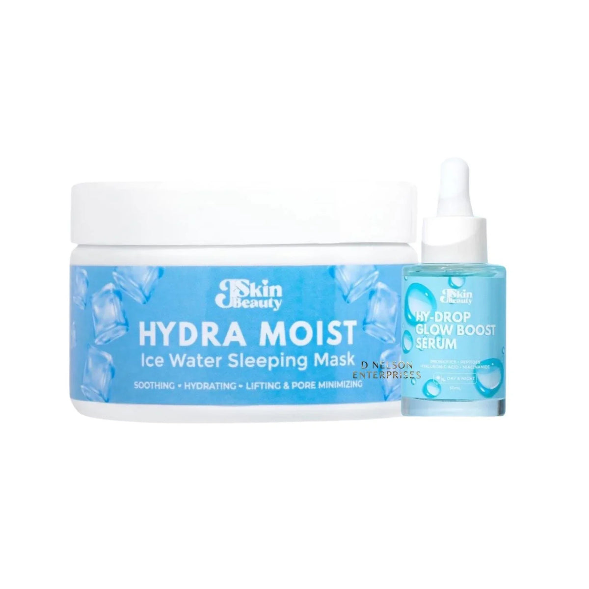 Hydra JSkin Ice Glowing Moist Mask Sleeping liquid Skin Beauty & Combo: Hydrop-Glow Boost Serum