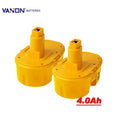 2Packs Battery 18v Batteries with XRP Compatible Dewalt DW9099 DC9096 DW9098 DC9098 DC9099 4.0Ah DC9096