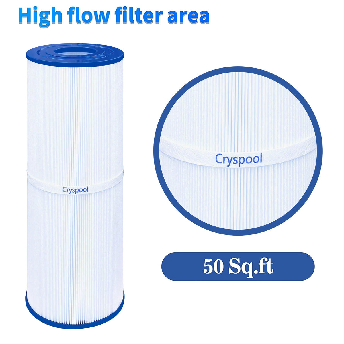 4 FC-2390, , Filter Tub 50 with ft PRB50-in, Filter 03FIL1600,373045 Cryspool C-4950, Hot Pack sq. Compatible Spa