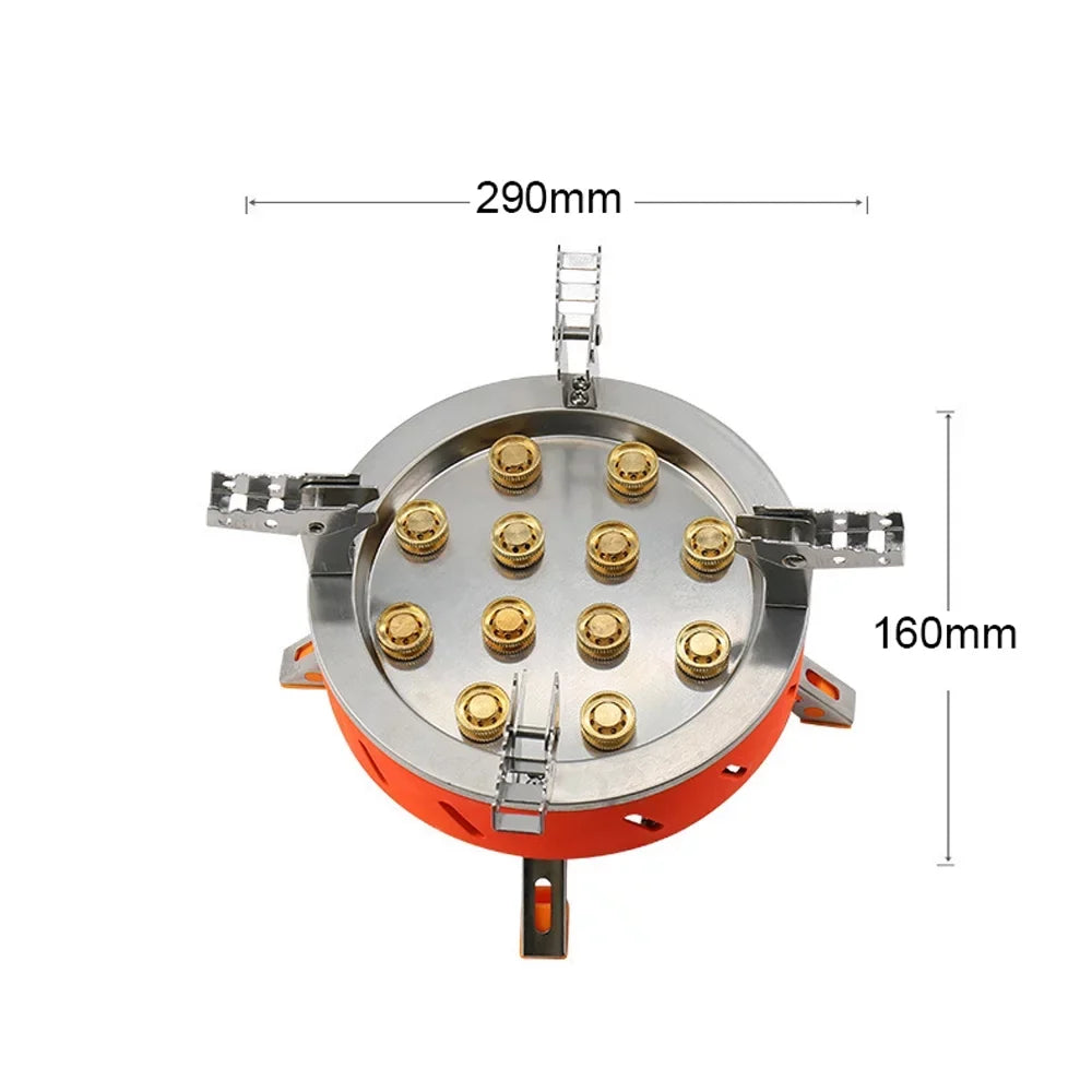 Windproof Adjustable Piezo with Zyzy Backpacking Valve Stove, Stove Core Camping 12 Ignition,